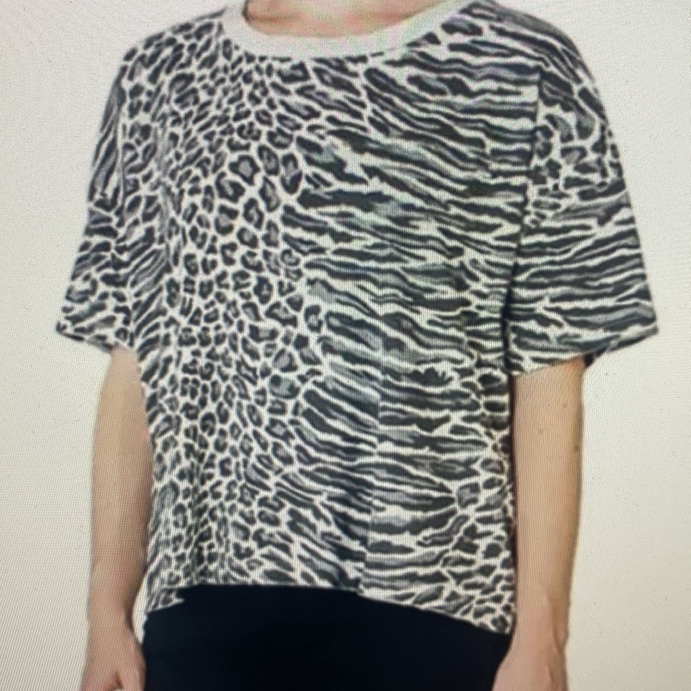 Current/Elliott warped leopard “ the roadie top” - Picture 1 of 10